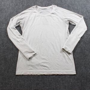 Lululemon Swiftly Tech Long Sleeve Shirt Women's 12 Cream / White / Ivory
